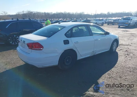 2013 Volkswagen Passat 2.5L S из США, поврежденный, VIN 1VWAP7A33DC122869